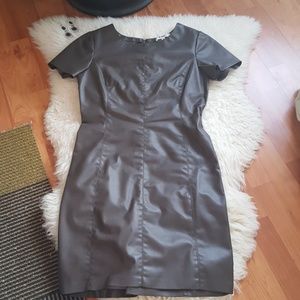 Vegan leather one piece dress by BB Dakota